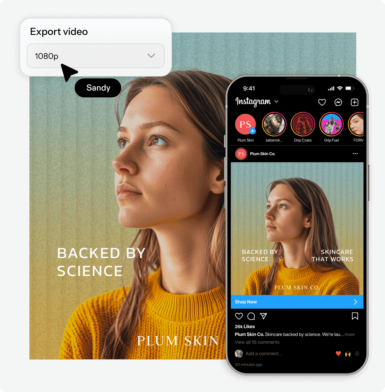 A dashboard with a range of ads in a user's library.